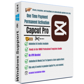 CapCut Pro AI Unlimited Credits 100GB Templates Lifetime