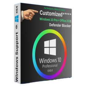 Customized Windows 10 Pro for Designers, Editors & Creator