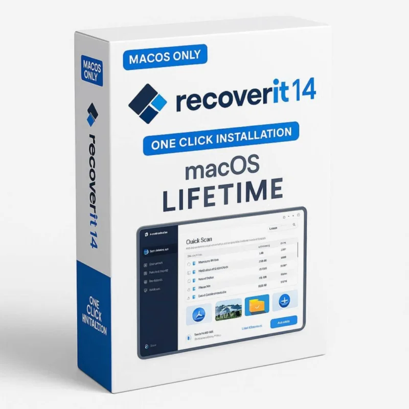 Recoverit 14 Ultimate data recovery software lifetime licence mac