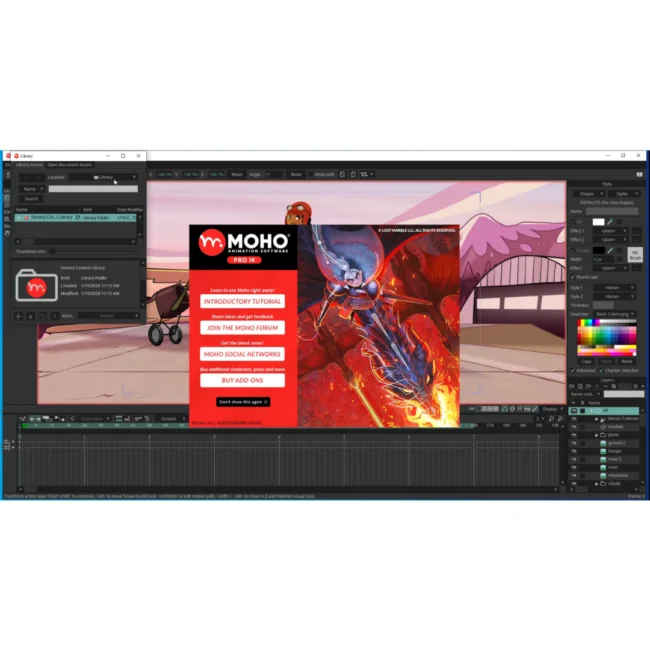 Moho Pro 14.2 bone rigging interface showing character skeleton, joint constraints, smart bone system, and deformer bone controls for advanced character articulation