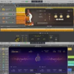 Logic Pro 11 Sound Library displaying 1,200 professionally sampled instruments including pianos, strings, drums, synths, and ethnic instruments