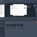 Autodesk Civil 3D 2025 model of building structure with realistic rendering, materials, and lighting effects