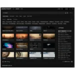 Kontakt 8 sound library browser showing extensive instrument collection and sound organization features