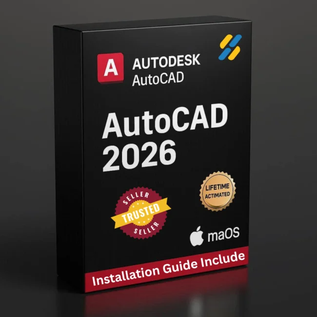Autodesk AutoCAD 2026 macOS professional CAD design software lifetime licence