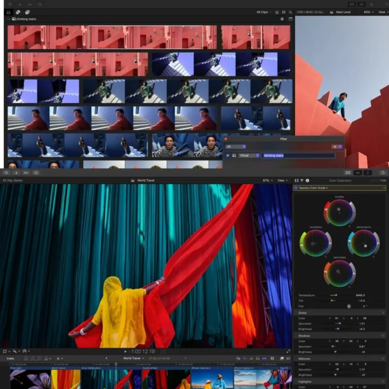 Final Cut Pro 12 revolutionary Magnetic Timeline 2 track-free editing