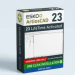 Esko ArtiosCAD v23 professional packaging design interface showing 2D carton design and 3D visualization