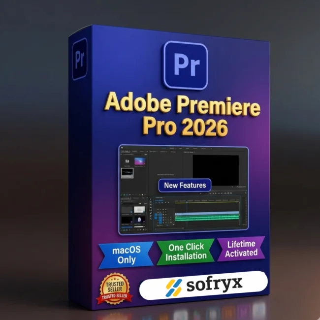 Adobe Premiere Pro 2026 v26 MacOS lifetime activation professional video editing software