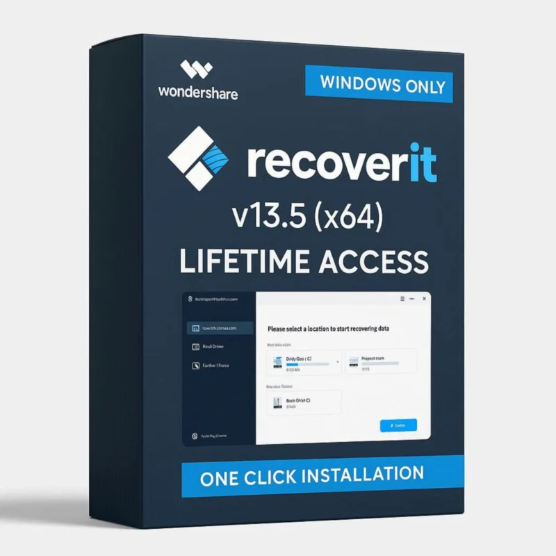 "Wondershare Recoverit Premium 13 professional data recovery lifetime licence
