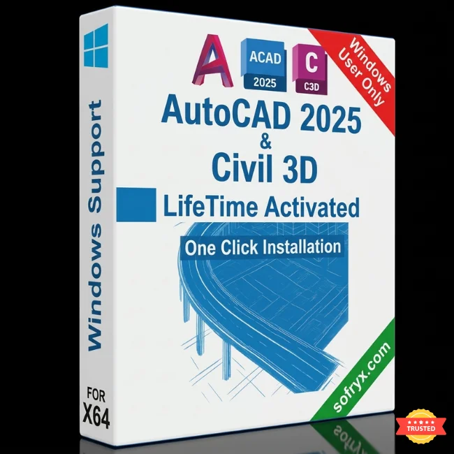 Autodesk Civil 3Dprofessional CAD design interface showing 2D drawings and 3D modelling tools