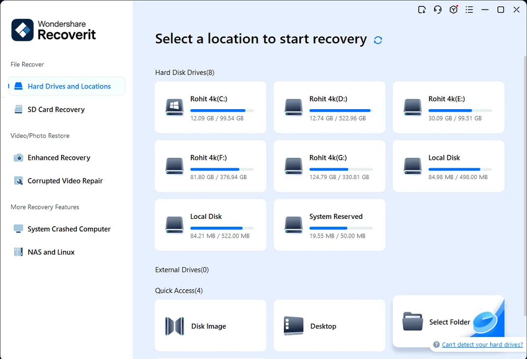 Wondershare Recoverit Premium 13 NAS recovery QNAP Thecus