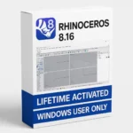 Rhinoceros (Rhino) 3D NURBS modeling software interface showing professional 3D viewport workspace and design tools