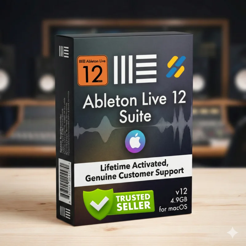 Ableton Live 12 Suite professional music production DAW with MIDI Generators and advanced sound design tools for Mac