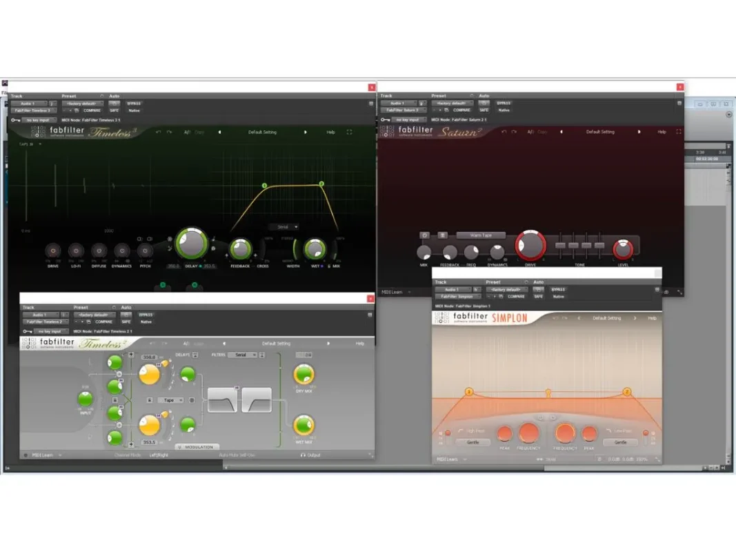 FabFilter Pro-Q professional EQ plugin on macOS
