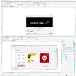 CorelDRAW 2026 vector illustration interface showing bezier tools, fill engine controls, and professional drawing capabilities for graphic design