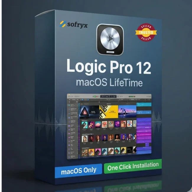 Logic Pro 12.0.1 professional Mac music production software with AI Session Players, Stem Splitter, and lifetime activation