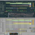 Ableton Live Suite 12.2.5 showing Wavetable synthesizer, Sampler instrument, and comprehensive professional sound design tools