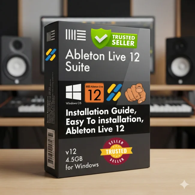 Ableton Live Suite 12.2.5 professional music production interface showing Session View, arrangement workspace, and professional music creation tools