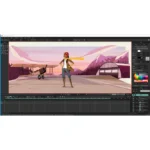 Moho Pro 14.2 animated curve profiles showing expressive motion control, bezier curve animation, and shape morphing for sophisticated character expressions