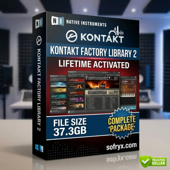 Kontakt Factory Library 2 featuring seven instrument collections for Kontakt 7.6 at Sofryx