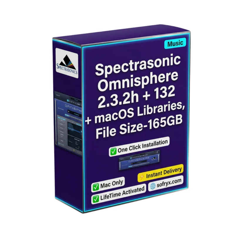 Spectrasonics Omnisphere 2 Mac 132 libraries 165GB lifetime licence Sofryx