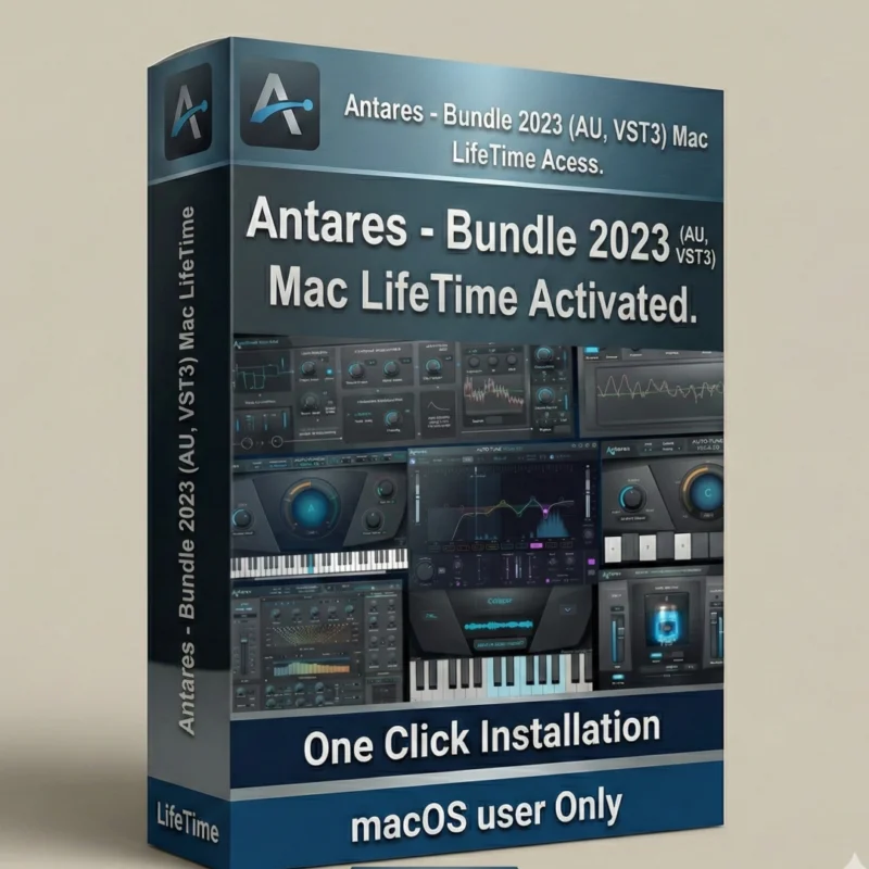 Antares AVOX Bundle 4.3.0 professional vocal effects interface for Mac showing multiple processors