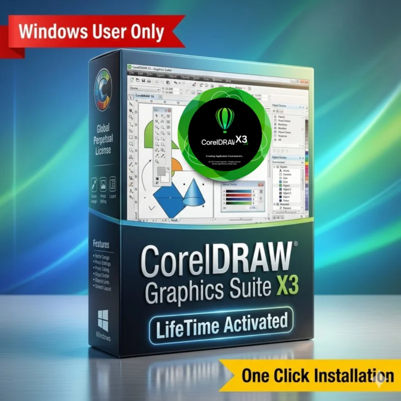 CorelDRAW Graphics Suite X3 lightweight vector design software on Sofryx
