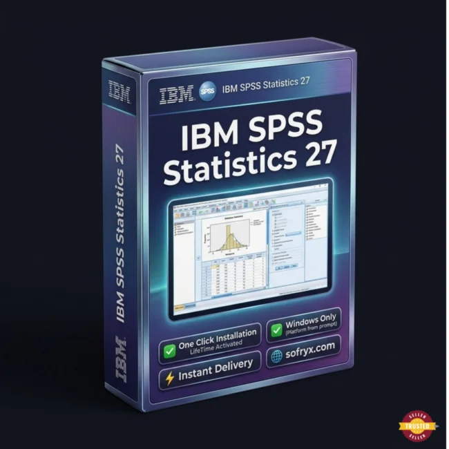 IBM SPSS Statistics 27 lifetime licence statistical analysis software Sofryx