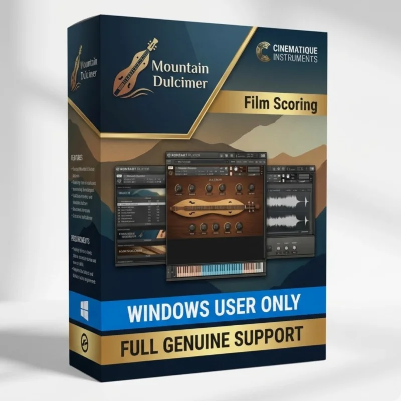 Cinematique Mountain Dulcimer Kontakt library virtual instrument