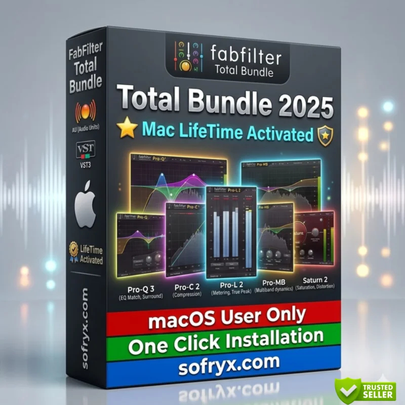 FabFilter Total Bundle 2025 Mac professional audio AU VST3 plugins