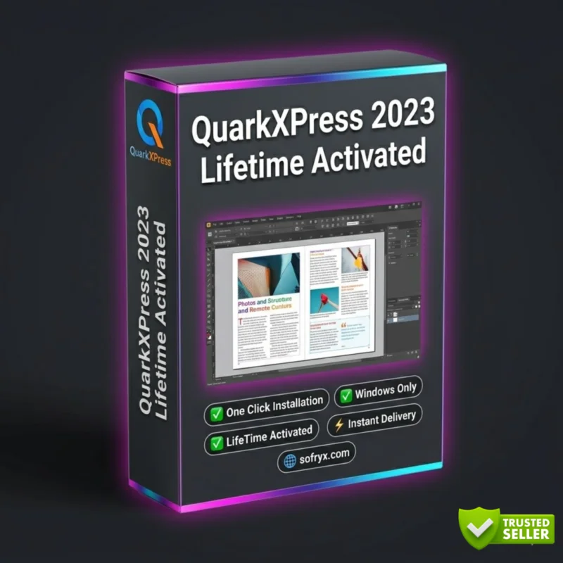 QuarkXPress 2023 v19 lifetime licence desktop publishing for magazines books Sofryx