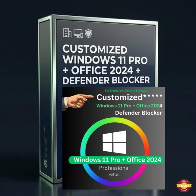 Customized Windows 11 Pro hero image with Office 2024
