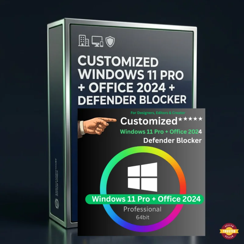Customized Windows 11 Pro hero image with Office 2024