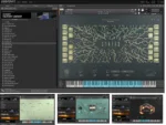 Kontakt Factory Library 2 FX Rack and Mixer interface showing built-in effects and channel controls