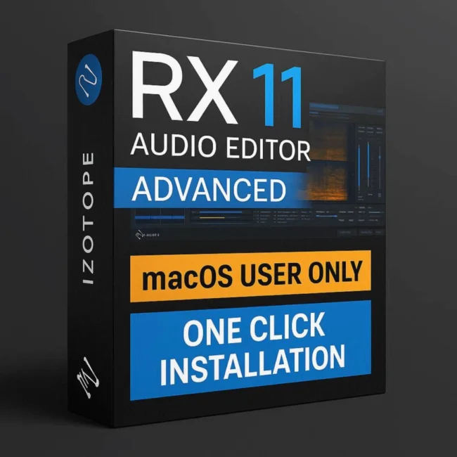 iZotope RX 11 Audio Editor Advanced MacOS lifetime licence Sofryx