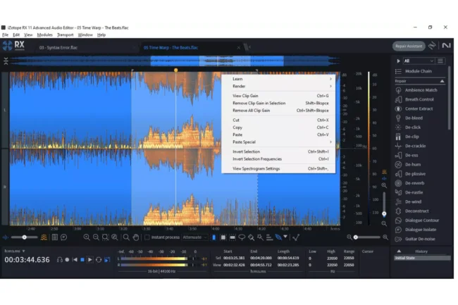 Dialogue Isolate module removing reverb in real time