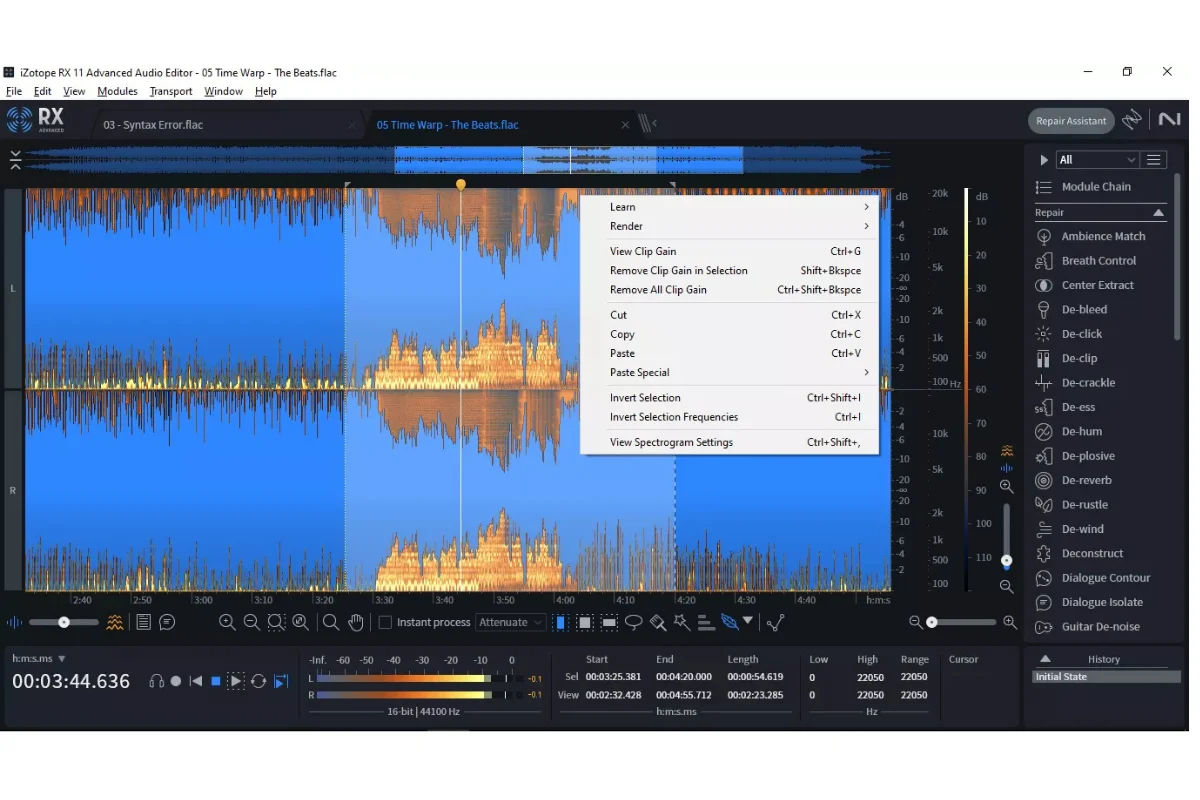 Dialogue Isolate module removing reverb in real time