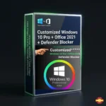 Customized Windows 10 Pro with Office 2021 and Defender Blocker software bundle