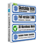 SketchUp Pro 2026 Full Package with Trimble Scan Essentials lifetime licence Sofryx