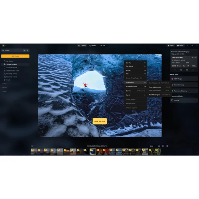Luminar Neo RelightAI controlling light in 3D space across photograph