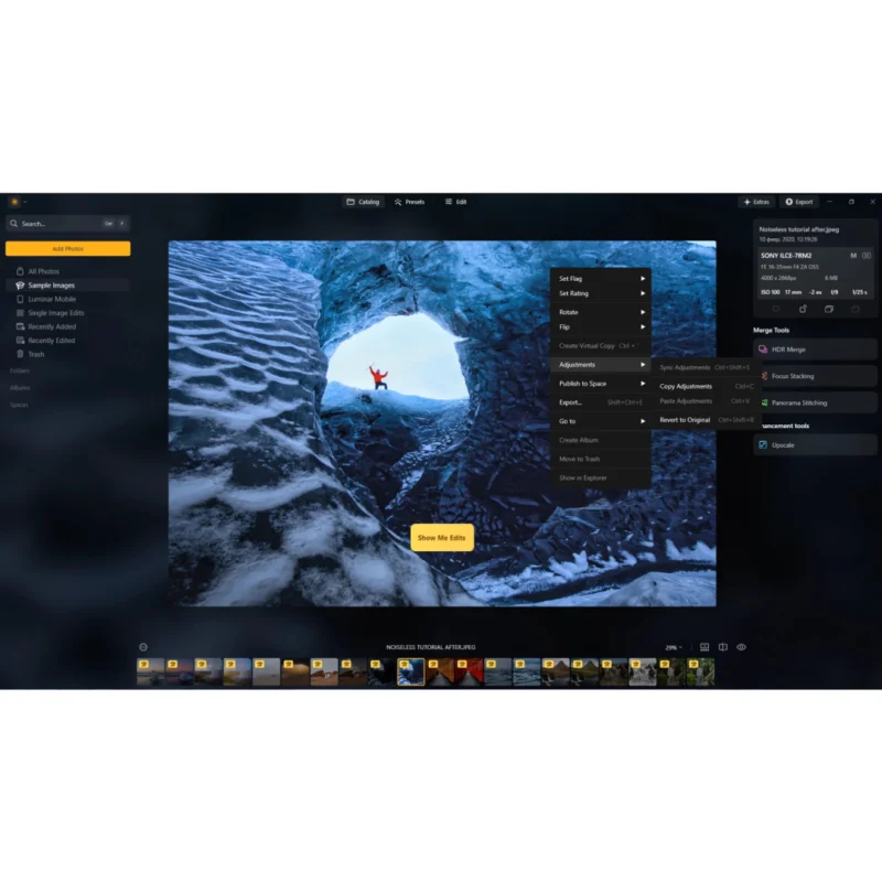 Luminar Neo RelightAI controlling light in 3D space across photograph