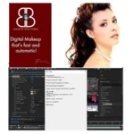 Before and after comparison showing professional skin retouching with Beauty Box Video plugin