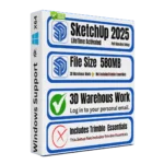 SketchUp Pro 2025 lifetime licence 3D modeling architecture design Sofryx