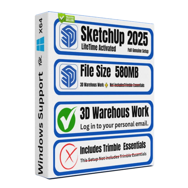 SketchUp Pro 2025 lifetime licence 3D modeling architecture design Sofryx