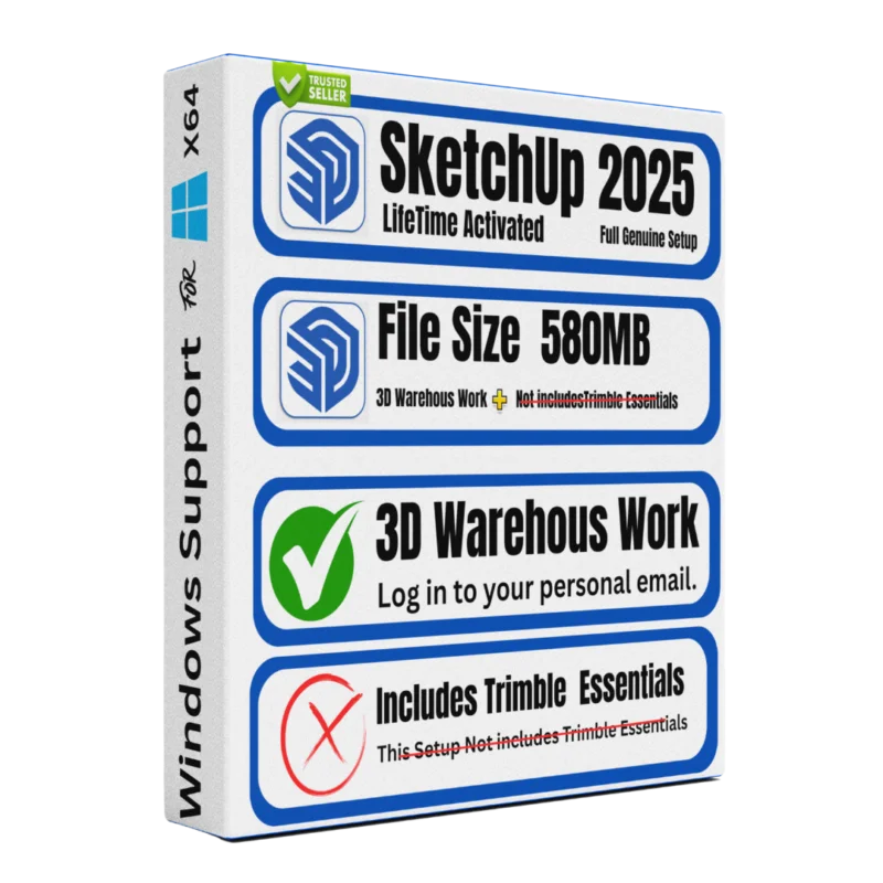 SketchUp Pro 2025 lifetime licence 3D modeling architecture design Sofryx
