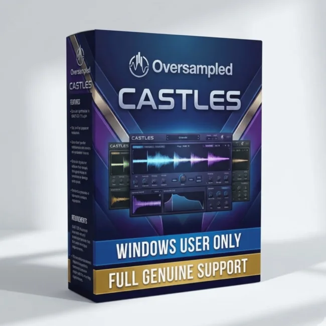 Oversampled Castles future bass sample pack with 450 WAV and 30 MIDI files at Sofryx