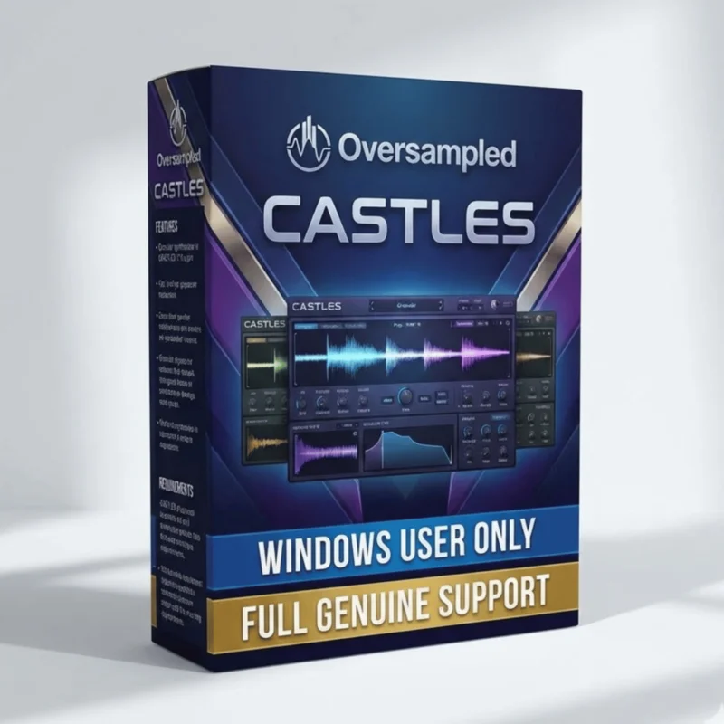 Oversampled Castles future bass sample pack with 450 WAV and 30 MIDI files at Sofryx