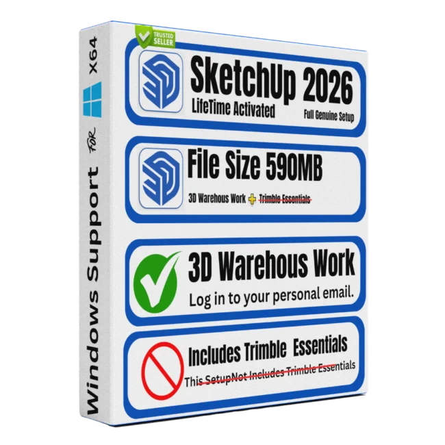 SketchUp Pro 2026 lifetime licence latest 3D modeling architecture Sofryx