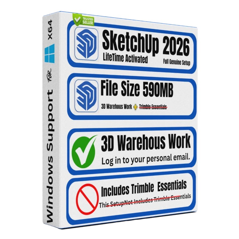SketchUp Pro 2026 lifetime licence latest 3D modeling architecture Sofryx