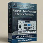 Auto-Tune Vocal EQ 1.1.0 professional vocal processing plugin interface for Mac showing pitch correction and EQ controls