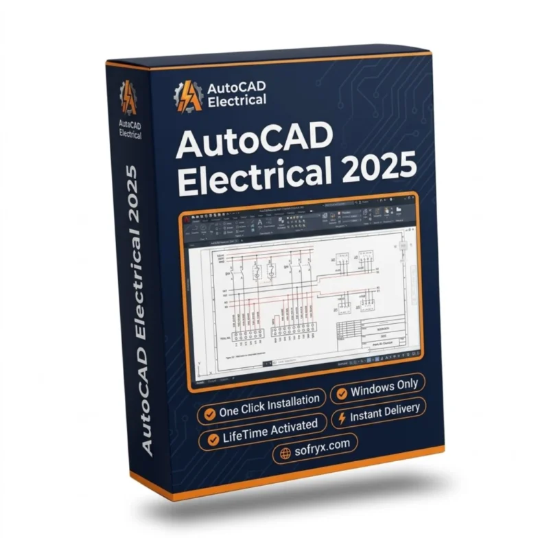 AutoCAD Electrical 2025 Windows lifetime licence control system design Sofryx